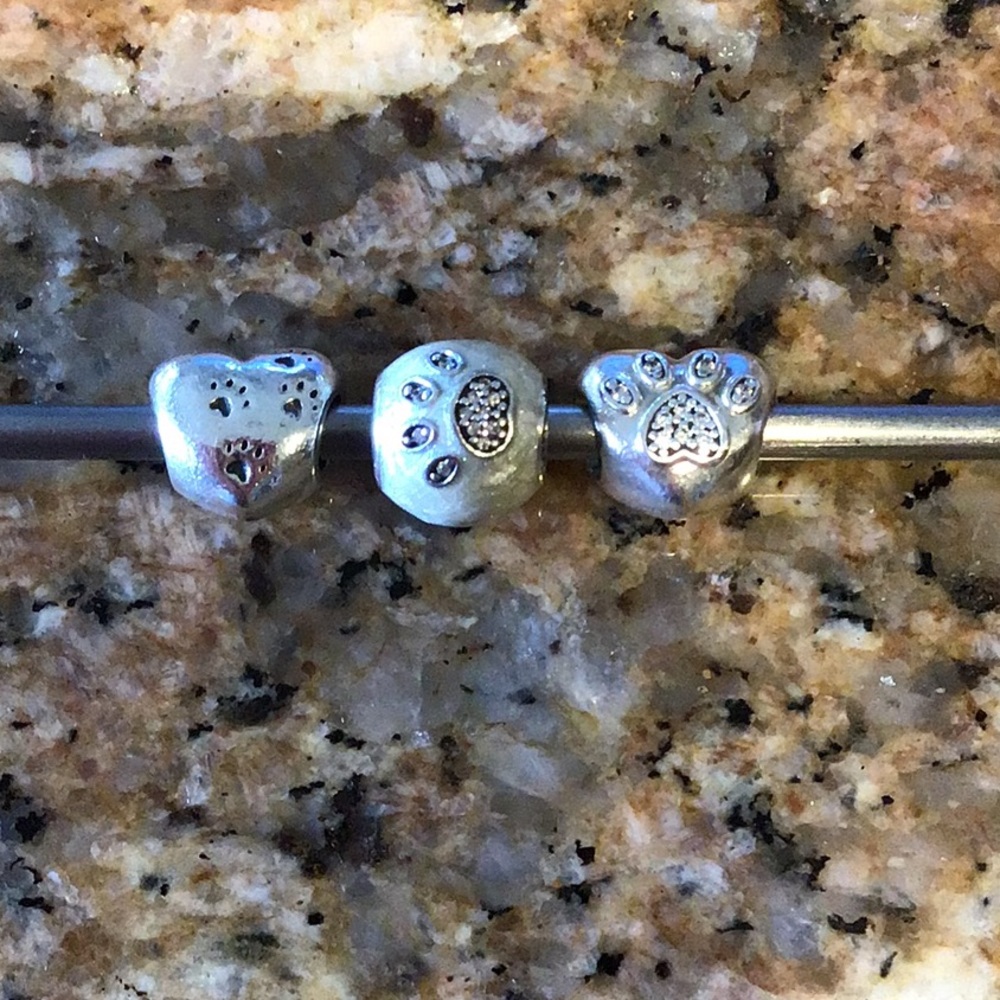 Three Pet Themed Beads